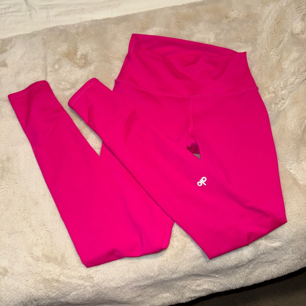 Alo Yoga High Waist Airlift Leggings Neon Pink